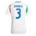 Maillot de foot Italie Federico Dimarco #3 Extérieur vêtements Femmes Europe 2024 Manches Courtes